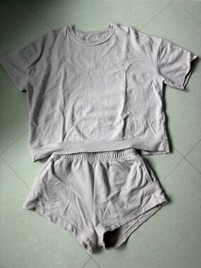 Daily Drills M/L 2 piece set in light pink